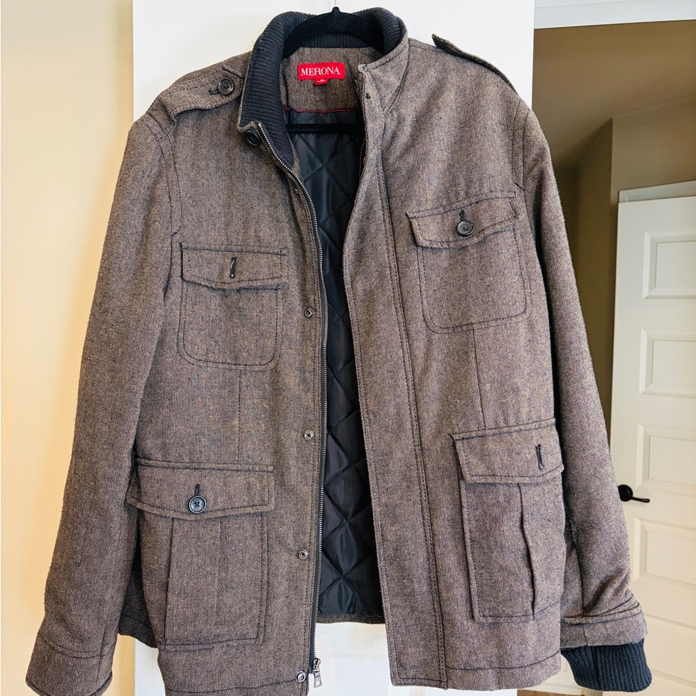 Merona Men's Field Jacket in Brown